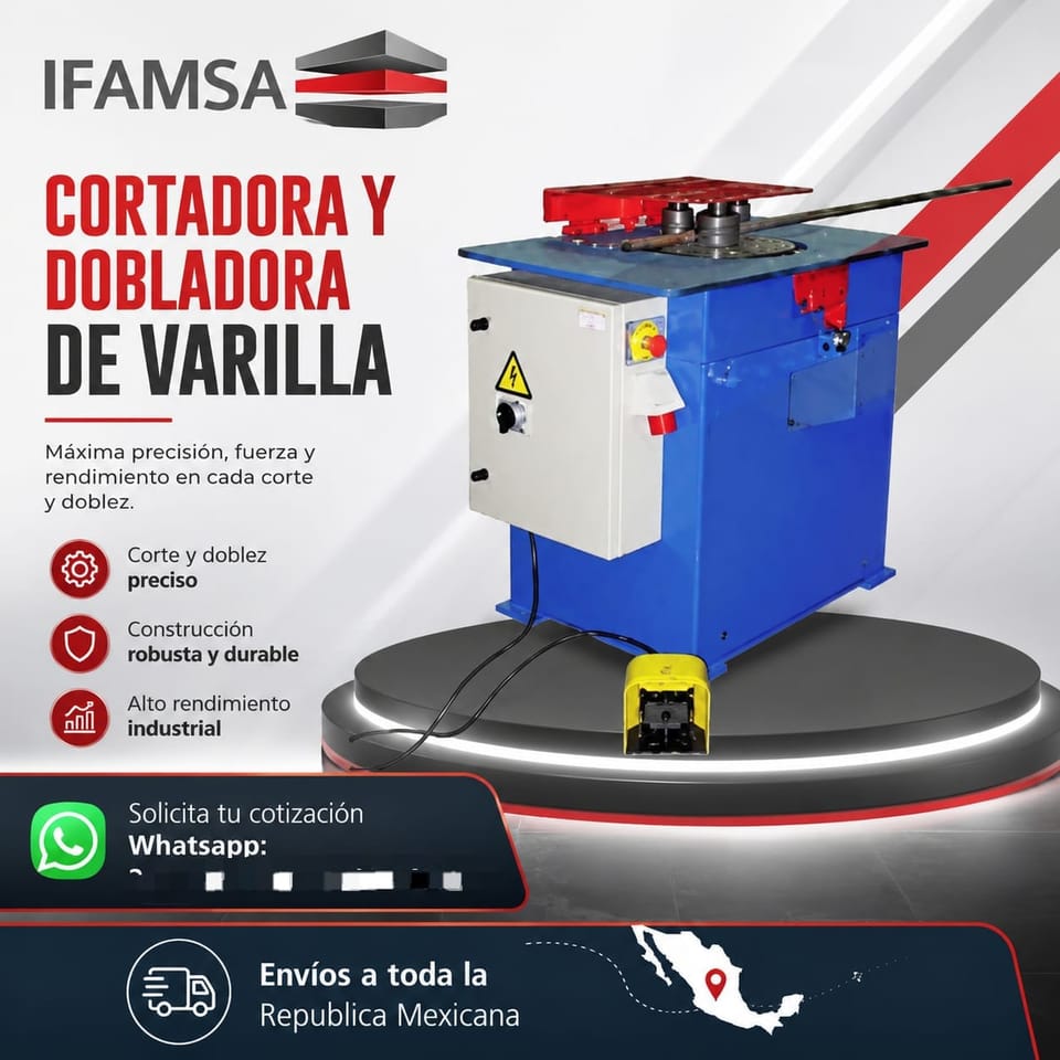 Cortadora y Dobladora de Varilla Combi 32/36