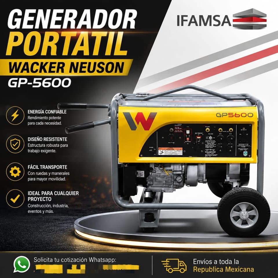 GENERADOR PORTATIL WACKER NEUSON GP-5600