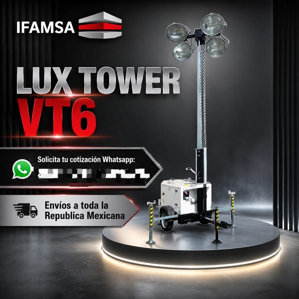 TORRE DE ILUMINACION LUX TOWER VT6 en Ecatepec de Morelos (Municipio)