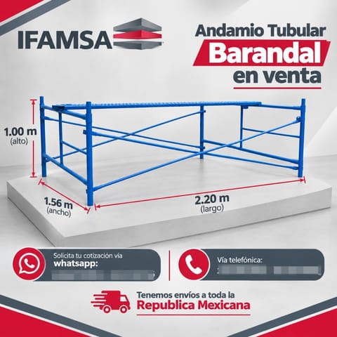 VENTA DE ANDAMIOS BARANDAL en Puebla (Municipio)