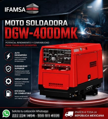 MOTO SOLDADORA SHINDAIWA DGW-400DMK en Puebla (Municipio)