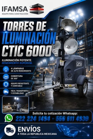 TORRE DE LUZ CIPSA CTIC6000 en Puebla (Municipio)