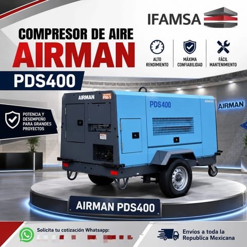 COMPRESOR DE AIRE AIRMAN PDS400