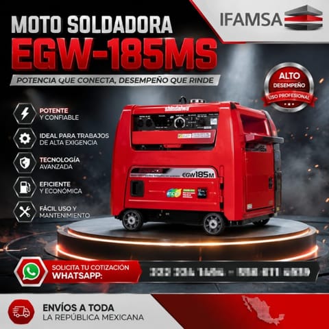MOTO SOLDADORA SHINDAIWA EGW-185MS en Puebla (Municipio)