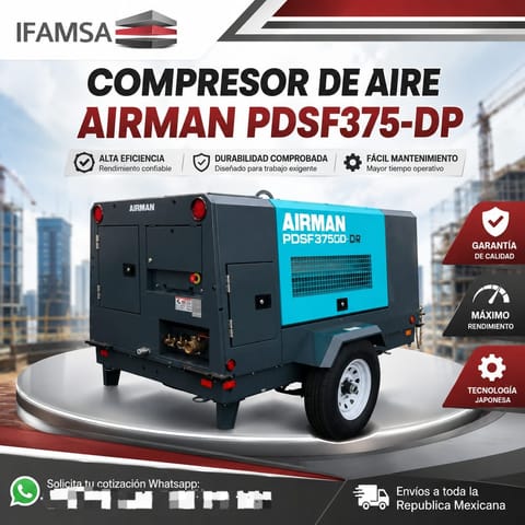 COMPRESOR DE AIRE AIRMAN PDSF375-DP