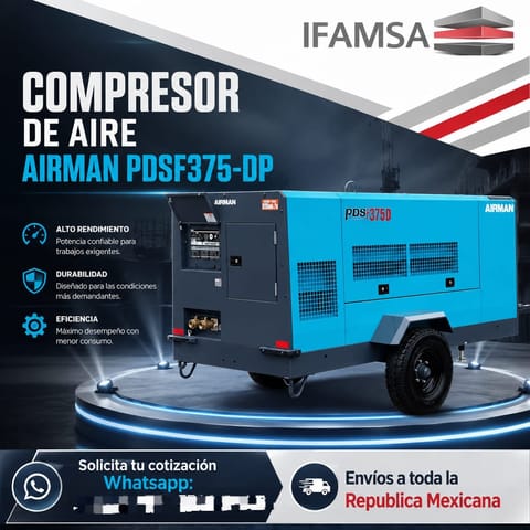 COMPRESOR DE AIRE AIRMAN PDSF750