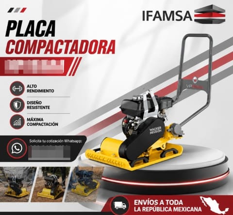 PLACA COMPACTADORA WACKER NEUSON VP1550A en Puebla (Municipio)