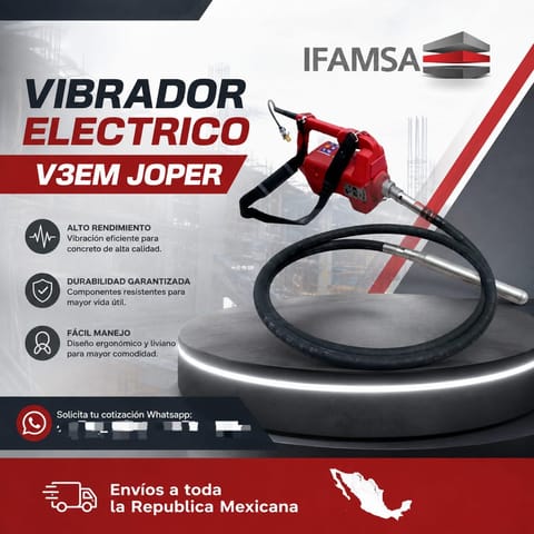 VIBRADOR ELECTRICO V3EM JOPER en Puebla (Municipio)
