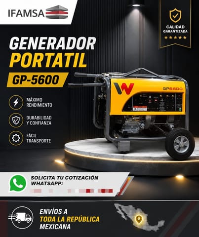 GENERADOR PORTATIL WACKER NEUSON GP-5600 en Puebla (Municipio)