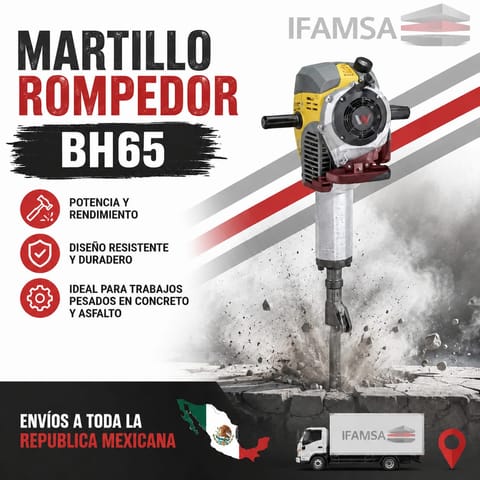 Martillo rompedor a gasolina Wacker Neuson BH65 en Ecatepec de Morelos (Municipio)