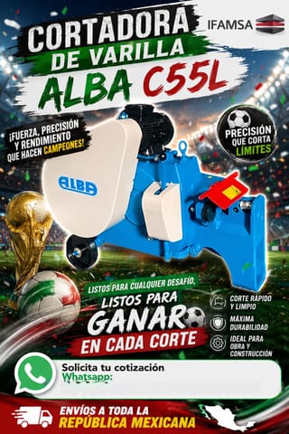 CORTADORA DE VARILLA ALBA C55L -