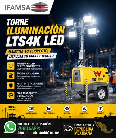 TORRE DE ILUMINACIÓN LTS4K LED