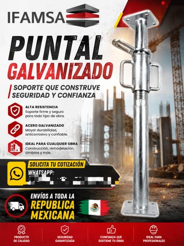 PUNTAL GALVANIZADO MX