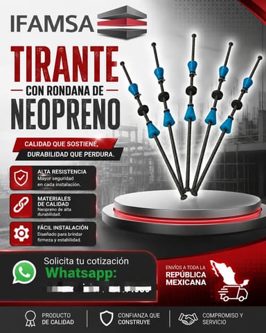MOÑO CON RONDANA DE NEOPRENO