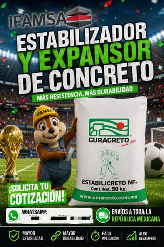 ESTABILIZADOR Y EXPANSORES DE CONCRETO