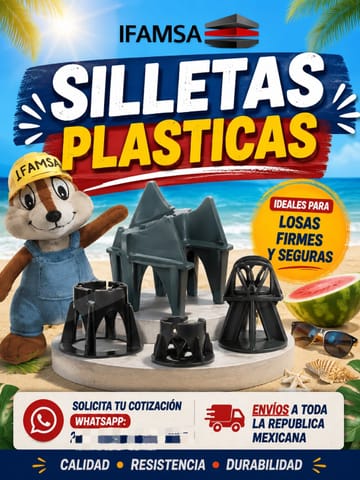 MATERIAL PARA CIMBRA: SILLETAS PLASTICAS
