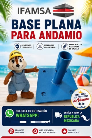 BASE PLANA PARA ANDAMIO en Ecatepec de Morelos (Municipio)