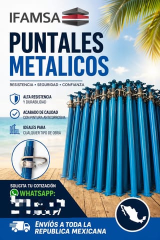 PUNTALES METALICOS PARA CIMBRA