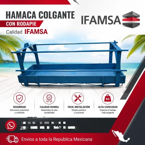HAMACA COLGANTE CON RODAPIE IFAMSAA