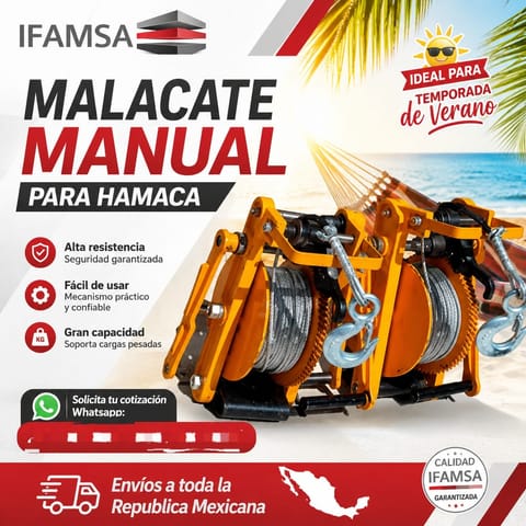 MALACATE MANUAL PARA HAMACA