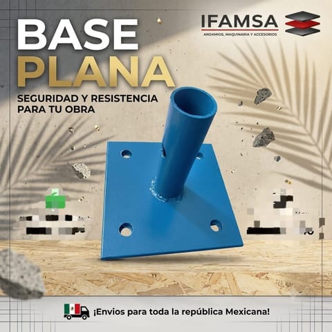 VENTA DE BASES PLANAS PARA ANDAMIOS en Ecatepec de Morelos (Municipio)