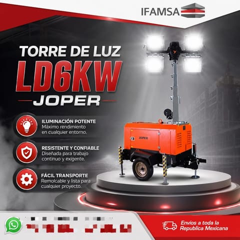 TORRE DE ILUMINACION LD6KW JOPER