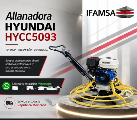 ALLANADORA DE CONCRETO HYUNDAI HYCC5093 en Ecatepec de Morelos (Municipio)