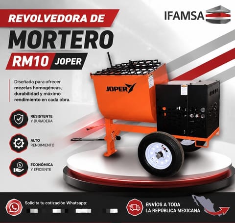 REVOLVEDORA DE MORTERO RM10 JOPER