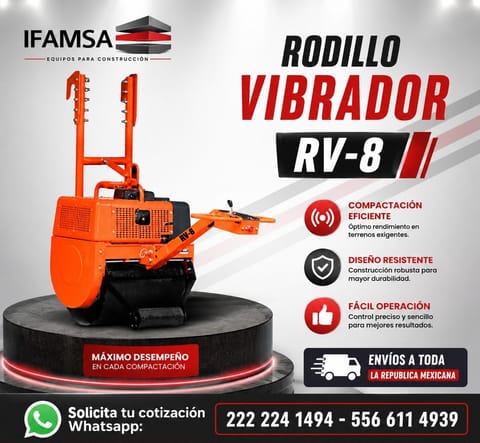 RODILLO VIBRADOR RV-8 JOPER en Ecatepec de Morelos (Municipio)