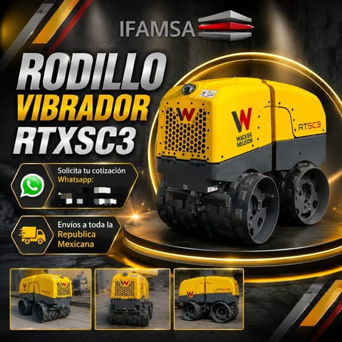 RODILLO VIBRADOR RTXSC3 WACKER NEUSON en Ecatepec de Morelos (Municipio)