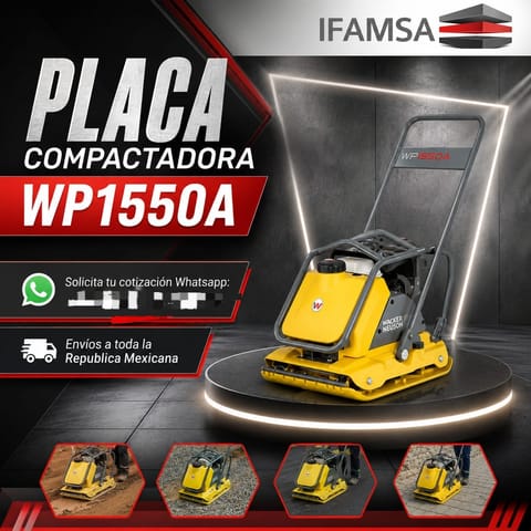 PLACA COMPACTADORA WACKER NEUSON WP1550A en Ecatepec de Morelos (Municipio)
