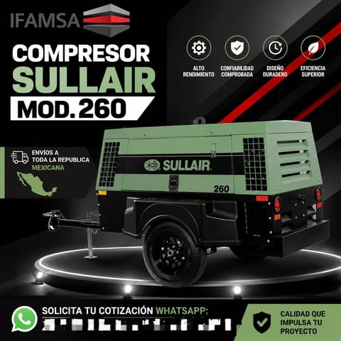 COMPRESOR SULLIAR MOD. 260 en Ecatepec de Morelos (Municipio)