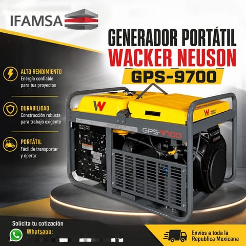 GENERADOR PORTÁTIL WACKER NEUSON GPS-9700
