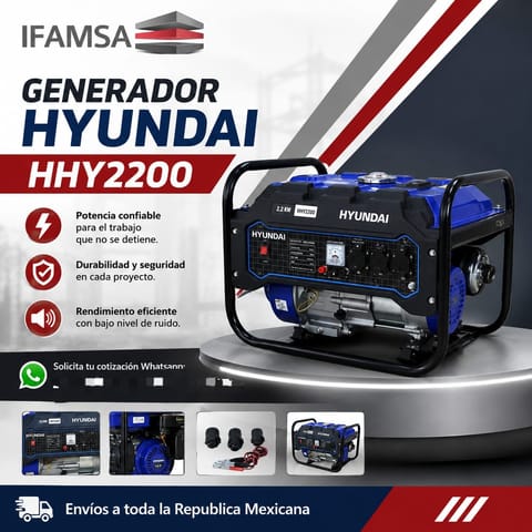 GENERADOR HYUNDAI HHY2200 en Ecatepec de Morelos (Municipio)
