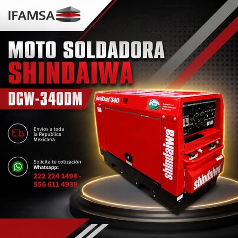 MOTO SOLDADORA SHINDAIWA DGW-340DM