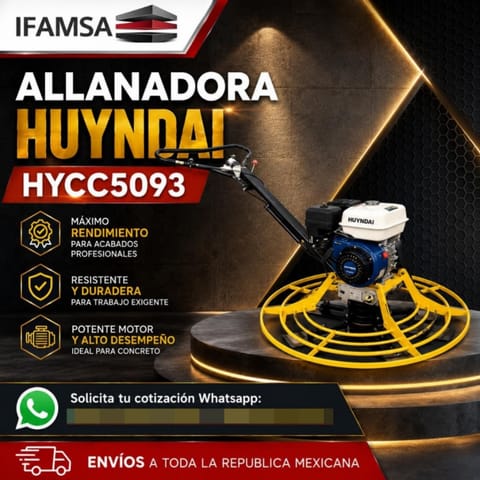 ALLANADORA DE CONCRETO HYUNDAI HYCC5093 en Ecatepec de Morelos (Municipio)