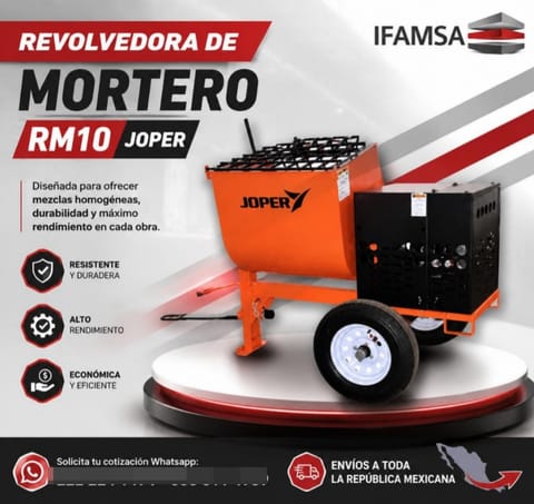 REVOLVEDORA DE MORTERO RM10 JOPER