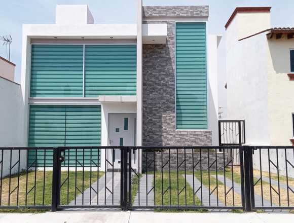 Casa en venta semi-nueva estilo minimalista,Tequis