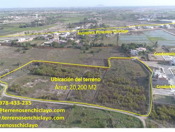 Terreno Carretera a Pimentel-Univ.Señor de Sipan