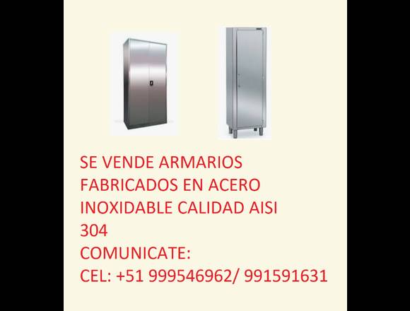 SE VENDE ARMARIOS FABRICADOS EN ACERO INOXIDABLE