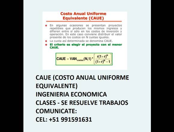 CLASES DE INGENIERIA ECONOMICA