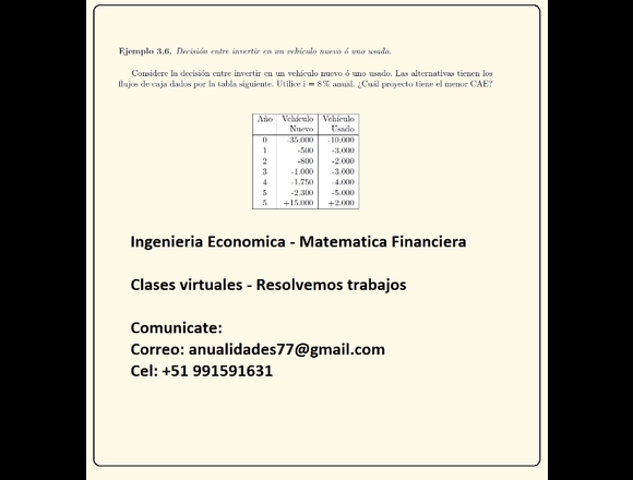 Clases de Ingeniería Economica