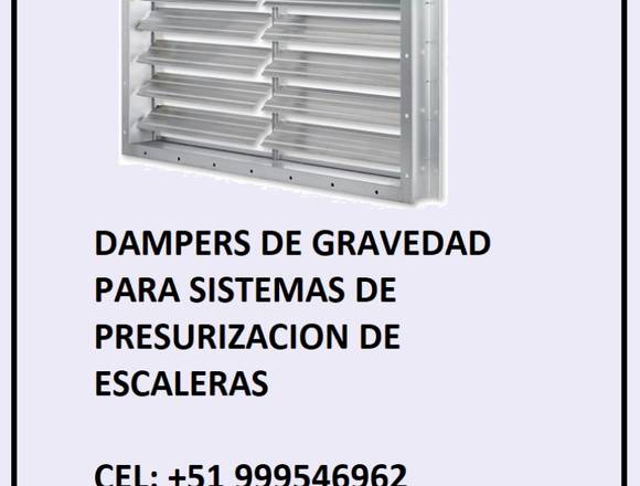 Dampers de gravedad o´ de sobrepresion en La Molina (Lima 12) (Distrito)
