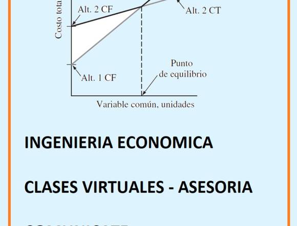 CLASES DE INGENIERIA ECONOMICA en La Molina (Lima 12) (Distrito)