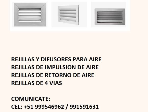 REJILLAS Y DIFUSORES PARA AIRE en La Molina (Lima 12) (Distrito)