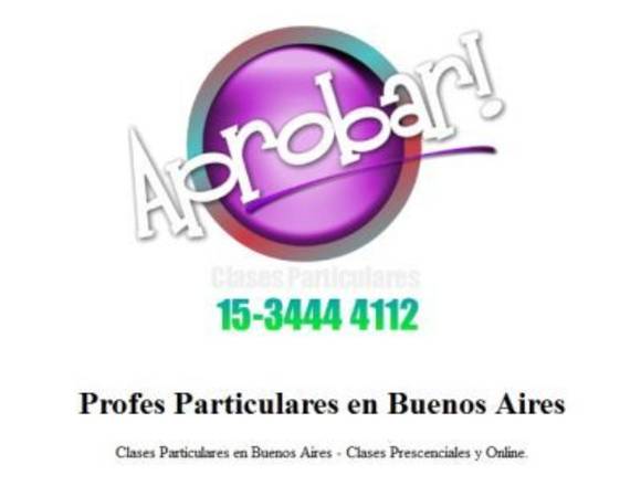 Algebra Matematica Discreta y Analisis Matematico en Buenos Aires (Localidad)