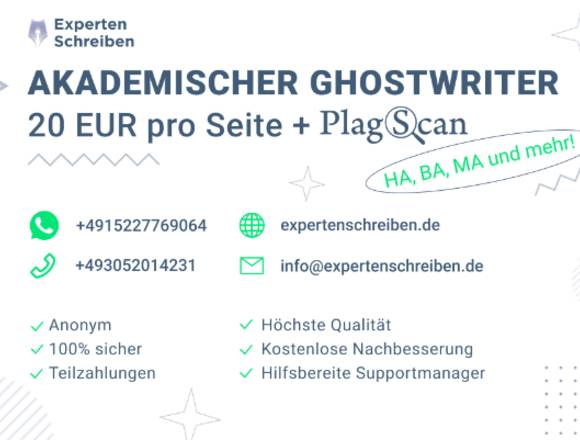 Ghostwriter | Ghostwriting | Hausarbeit in Berlin (Lokalität)
