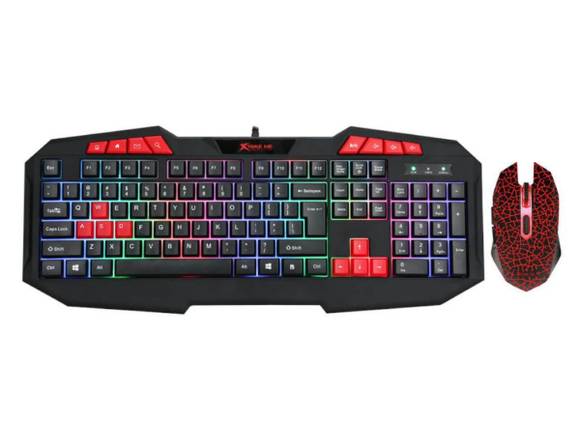 Combo Gaming Teclado Retroiluminado Multimedia
