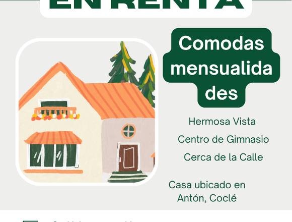 Alquiler de Casa en Antón en Antón (Distrito)