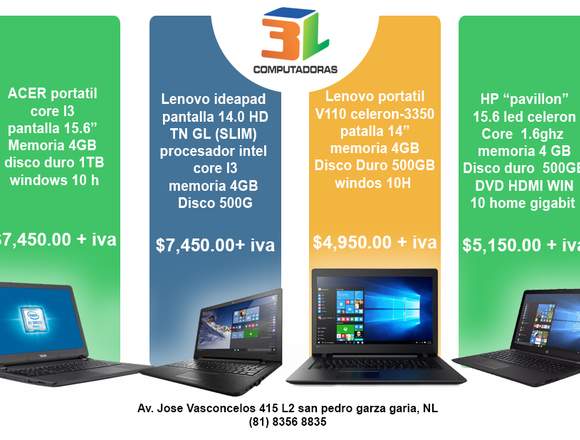 3l computadoras reparación y venta en San Pedro Garza García (Municipio)